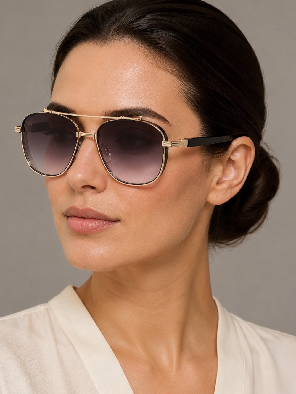 Carolina Lemke Berlin Eyewear - Declan, Black-Gold Women’s CL3683-01
